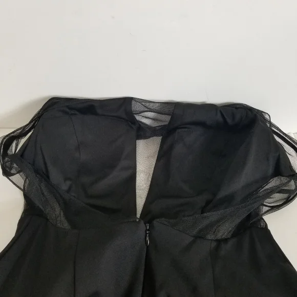 Adrianna Papell Navy Crisscross Back Maxi Dress - Picture 13 of 16